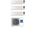 Haier Climatizzatore Trial Split Flexis Plus White 7+9+9 Con 3U55S2SR5FA Inverter Wi-Fi Classe A++ ,