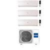 Haier Climatizzatore Trial Split Flexis Plus White 9+9+9 Con 3U55S2SR5FA Inverter Wi-Fi Classe A++ ,