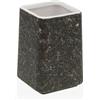 Versa Portaspazzolino da denti nero ceramica plastica 7 x 10 x 7 cm