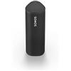 Sonos Roam, speaker portatile con Wi-fi e Bluetooth, leggero, resistente, impermeabile, facile da gestire con l'app Airplay 2, controllo vocale, Nero