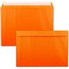 FarbenFroh by GUSTAV NEUSER 10 buste formato A4, formato A4, 22,9 x 32,4 cm, con chiusura adesiva, senza finestra, formato A4, colore: Arancione