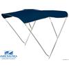 Osculati TENDALINO 3 ARCHI ALTO cm 185/195 BLU ALLUMINIO ANODIZZATO TESSUTO 600D