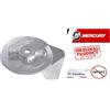 QUICKSILVER 1 ANODO PINNA ORIGINALE MERCURY E MARINER 822157T2 TRIM TAB HP 25 30 40 45 50