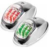 osculati 1 COPPIA LUCI VIA LED ROSSO + VERDE EVOLED OMOLOGATE per barche fino 12 metri