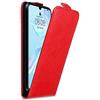 Cadorabo Custodia per Huawei P30 in Rosso Mela - Protezione in Stile Flip con Chiusura Magnetica - Case Cover Wallet Book Etui