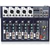 Mixer Audio 7 Canali Professionale Bluetooth Console Alimentazione Phantom 48V