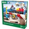 Brio / Ravensburger Brio Trenino in Legno Pista Bambini Set cava ferrovia e strada 33210