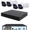RVT Kit POE 4 Telecamere IP full HD con audio NVR 8CH 4K IP P2P ALTA QUALITA'