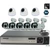 RVT KIT VIDEOSORVEGLIANZA 5 BULLET E 3 DOME VARIFOCALI 2,8-12 MM DVR 8 CANALI 5 MP