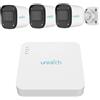 RVT Kit Videosorveglianza 3 Telecamere PoE 4 MPX con Microfono NVR 4K IP P2P