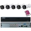 Dahua Kit Dahua 5 Telecamere 5 MP XVR 8 Canali Omaggio HARD DISK 1TB Visione Remoto
