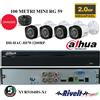Dahua DVR XNR 4 CANALI CON 4 TELECAMERE 2 MPX DAHUA P2P HARD DISK 500 GB INCLUSO