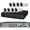 Dahua XVR 8 Canali 8 + 2 IP ed 8 Telecamere Bullet HD 3.6 mm Kit Professionale