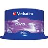 Verbatim 500 DVD+R VERBATIM 16X vergini MATT SILVER Advanced Azo 43550