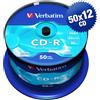 Verbatim 600 CD-R Verbatim Extra Protection 700MB 52X 80 Min Cake Box 43351