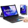 Tablet 10 Pollici, Tablet Con Tastiera Android 11, 4GB Di RAM E 64Gb,Octa Core,