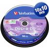 Verbatim 100 DVD+R VERBATIM Dual Layer 43666 8X DL 8,5GB, cake box - 10x10 pz