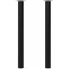 vidaXL Set 2 Gambe telescopiche per mobili Tavolo Nere in Ferro 710 mm-1100 mm
