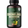 Krealis Bromelina Forte Drenante - 5000 GDU/g, Bromelina, PURA da Ananas, Drenante Forte, Azione Anticellulite e Detox, Bromelina Plus Drenante Gambe, Made in Italy