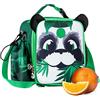 Trueché 8L Borsa Frigo Zaino Termico, Termica Piccola Borsetta Porta Pranzo Borsa Termica Bambini - Contenitore Termico per Alimenti Caldi, Porta Pranzo Bambini Scuola Panda Giungla