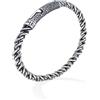 Amen Bracciale Amen da uomo argento rodiato bianco brunito - BRNOB-195