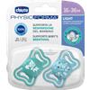 CHICCO SUCCHIETTO LIGHT AZZ SILICONE 16-36 2P