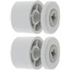 cyclingcolors 2x Ferma lama finale per tapparella tondo 15mm Ø22mm in PVC con rondella e vite Tenda Finestra Avvolgitore Svolgitore Cassonetto Carpenteria, grigio chiaro