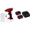 Einhell Pistola Incollatrice a Batteria TE-Cg 18 Li-Solo Power X-Change, Li-Ion, 18 V, Max. 170 °C, Pronta per l'Uso in 120 Secondi, Incl. 5 Stick Colla + 2X 3,0 Ah Power X-Change Starter Kit