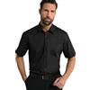 JP 1880 Camicia Non stirabile a Tinta Unita a 1/2, Nero, XXXXXXL Uomo