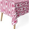 ECOMMERC3 | Tovaglia antimacchia per tavolo rettangolare dimensioni 180 x 140 cm - Tovaglia antimacchia extra morbida e impermeabile, colore rosa