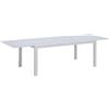 Giordanoshop Tavolo Allungabile da Giardino 100x180/240x75 cm in Alluminio Bianco