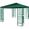 Morel Gazebo da Giardino 3x4m in Metallo Morel Ferro Verde