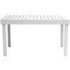 Giordanoshop Tavolo Allungabile da Giardino 135/270x90x75 cm Montecatini in Alluminio Bianco