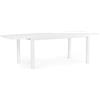 Giordanoshop Tavolo da Giardino Allungabile 160/240x90x75 cm in Alluminio Hilde Bianco