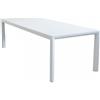 Giordanoshop Tavolo Allungabile Houston 160/240x100x74 h cm in Alluminio Bianco