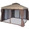 Morel Gazebo da Giardino 3x3m in Alluminio Morel Denver Marrone