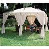 Bauer Gazebo da Giardino in Acciaio 3x4m Bauer Armonia Ecrù