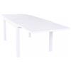 Giordanoshop Tavolo Allungabile Hawaii 135/270x90x75 h cm in Alluminio Bianco