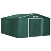 Giordanoshop Casetta Box da Giardino in Lamiera 3,4x3,86x2 m Verde