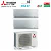 MITSUBISHI ELECTRIC Clima Condizionatore Mitsubishi Dual Kirigamine Zen Silver Msz-Ef 7+9 Mxz-2F42v