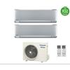 Panasonic Climatizzatore Condizionatore Panasonic Dual Etherea Silver 12+12 Cu-2Z50tbe R3