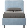 Giordanoshop Letto Singolo 80x200 cm Senza Rete Antea Azzurro