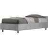 Giordanoshop Letto Singolo 80x200 cm Senza Rete Nuamo Grigio