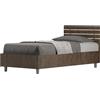 Giordanoshop Letto Singolo 80x200 cm Senza Rete Testata Dritta Ankel Noce