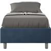 Giordanoshop Letto Singolo Sommier 80x200 cm con Rete Azelia Blu