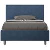 Giordanoshop Letto Singolo 80x200 cm con Rete e Contenitore Adele Blu