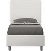 Giordanoshop Letto Singolo 80x190 cm con Rete Focus Bianco