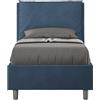 Giordanoshop Letto Singolo 80x200 cm con Rete Antea Blu