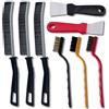 UBRAVE Set Di Spazzole Per La Pulizia Da 8 Pezzi :3 Pezzo Spazzola Per Pulizia Fessure,3 Pezzo Mini Spazzole Metalliche, 2 Pezzo Raschietto Per La Pulizia Della Cappa Da Cucina,Per Cucina, Bagno