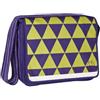 Lässig Lassig - Borsa per cambio pannolini, stile messenger, design triangolare, colore: Viola scuro